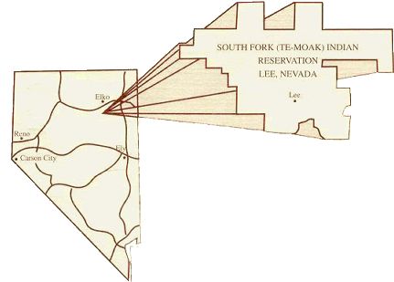 LOCATION AND LAND STATUS -- © Te-Moak Tribe of Western Shoshone